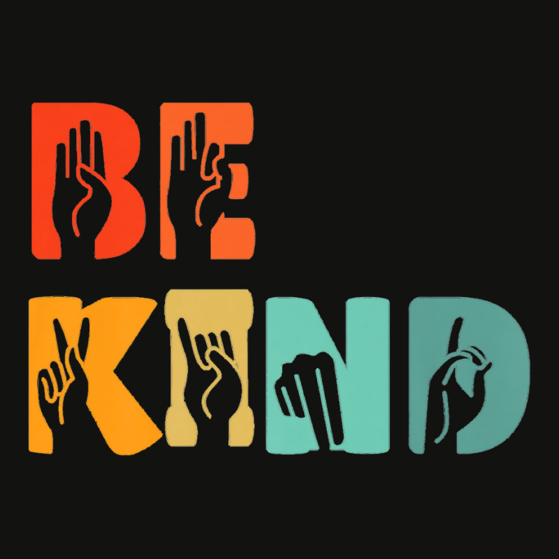 Be Kind Hand Signal Sign Language Unity Day Anti Bullying Premium T Sh Scorecard Crop Tee by atereabag | Artistshot