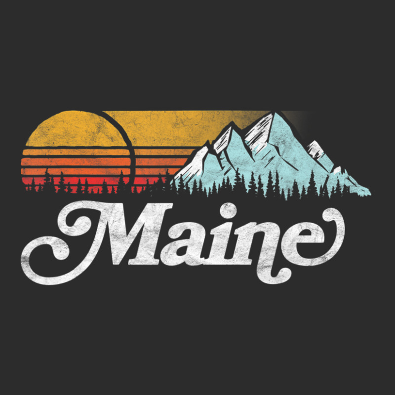 Retro Vibe Maine Vintage Mountains & Sun Exclusive T-shirt | Artistshot