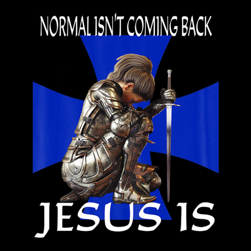 Normal Isn't Coming Back Jesus Is Christian Messages Warrior Men's 3/4 Sleeve Pajama Set | Artistshot