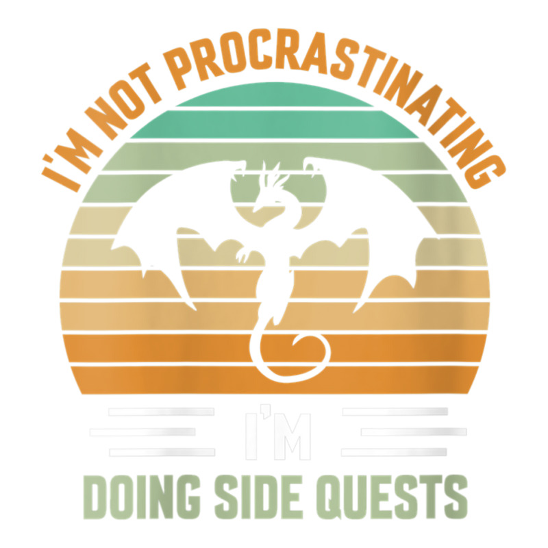 Womens I'm Not Procrastinating I'm Doing Side Quests Dragon V Neck T S Youth Sweatshirt by zaeske | Artistshot