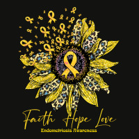 Endometriosis Awareness Awareness - Sunflower Faith Hope Love (2) Scorecard Crop Tee | Artistshot