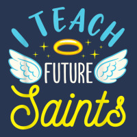 I Teach Future Saints Catholic School Teacher Christian Ladies Denim Jacket | Artistshot