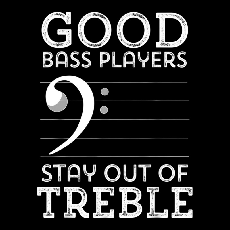 Stay Out Of Treble Funny Bass Player Bassist Music Bass Clef Pocket T-Shirt by bummercaught | Artistshot