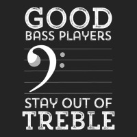 Stay Out Of Treble Funny Bass Player Bassist Music Bass Clef 3/4 Sleeve Shirt | Artistshot