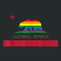 Lgbtq California Republic Rainbow Flag Gay Pride T Shirt Women's Triblend Scoop T-shirt | Artistshot