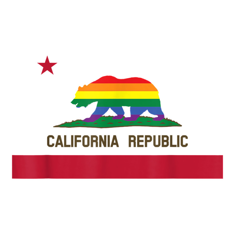 Lgbtq California Republic Rainbow Flag Gay Pride T Shirt Crop Top by anitrasargisg5b | Artistshot