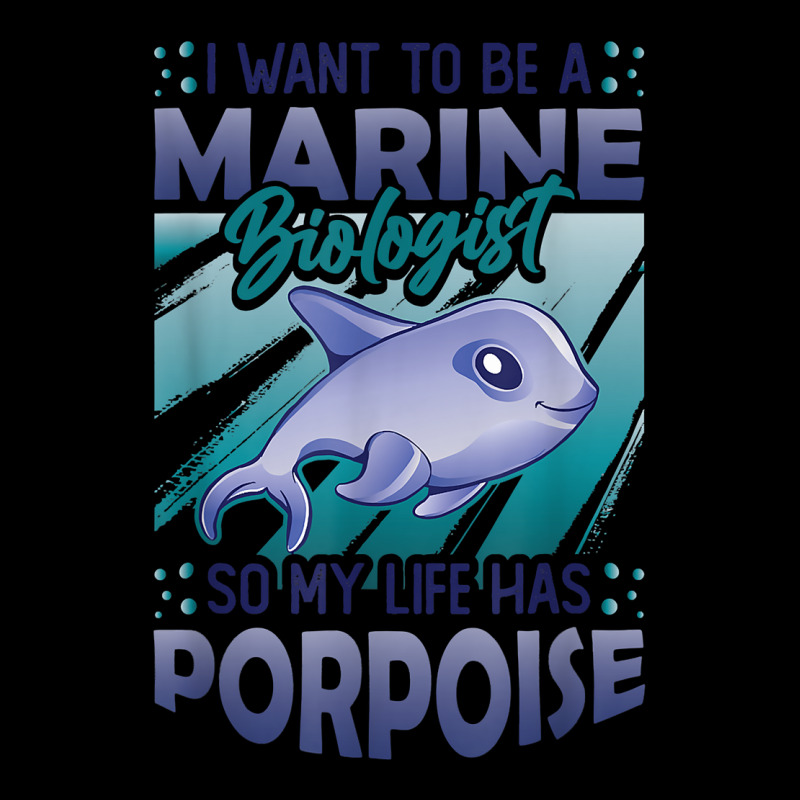 Marine Biologist Life Has Porpoise T Shirt Kids Cap | Artistshot