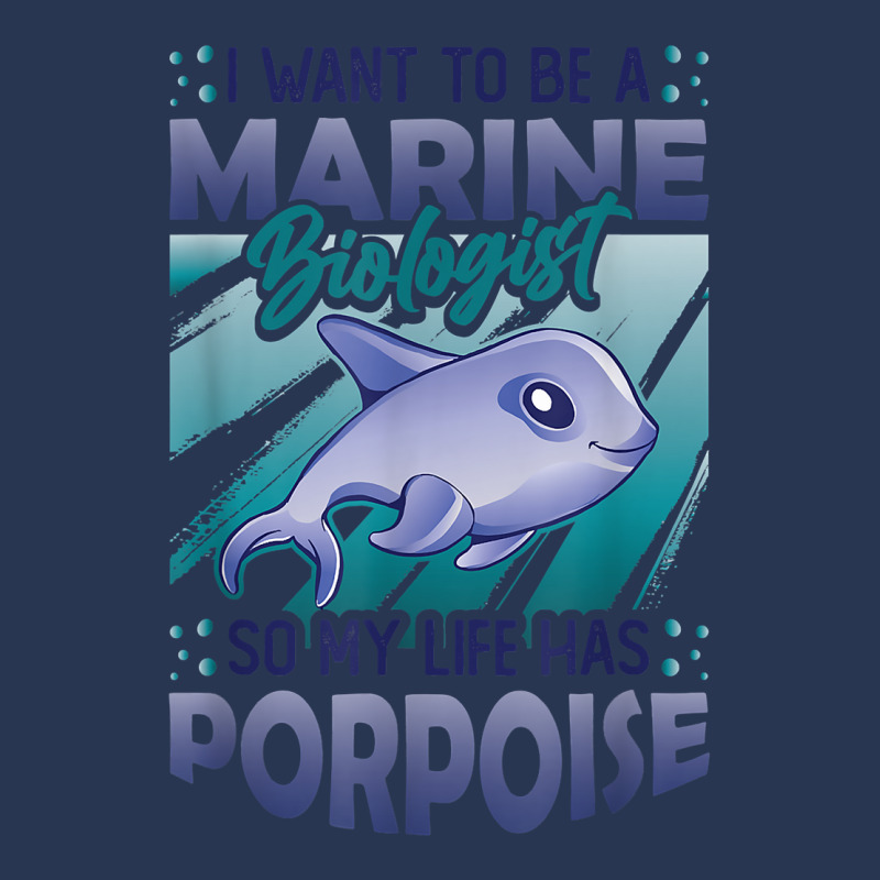 Marine Biologist Life Has Porpoise T Shirt Men Denim Jacket | Artistshot