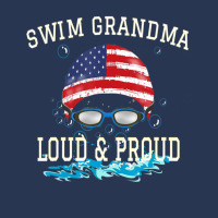 Swim Swimmer Funny Swimmin Goggles Cap Grandma Men Denim Jacket | Artistshot