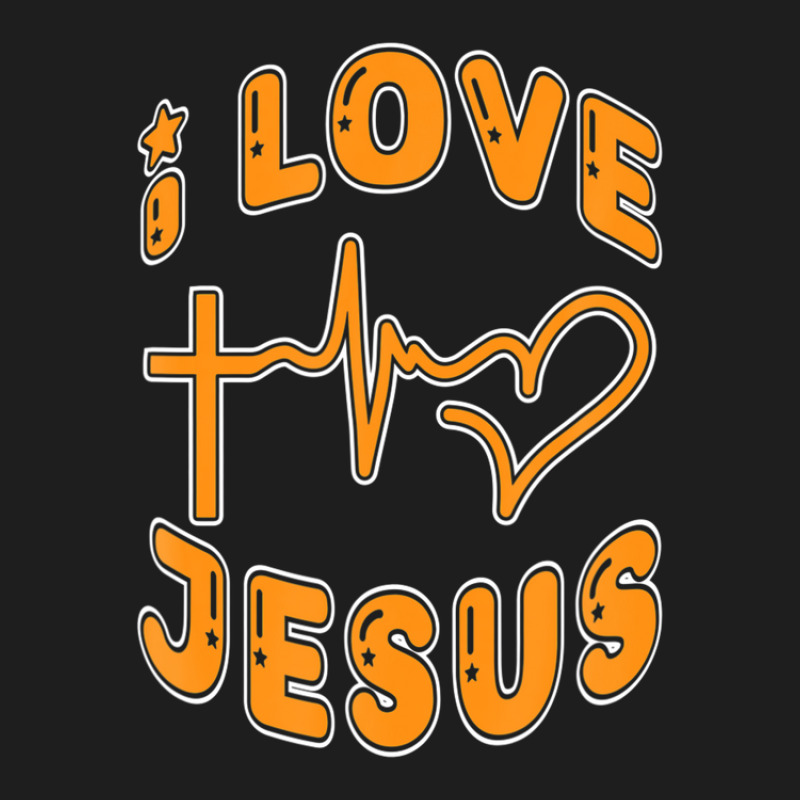 I Love Jesus Christ With Heartbeat Pulse Christian Christmas Classic T-shirt | Artistshot