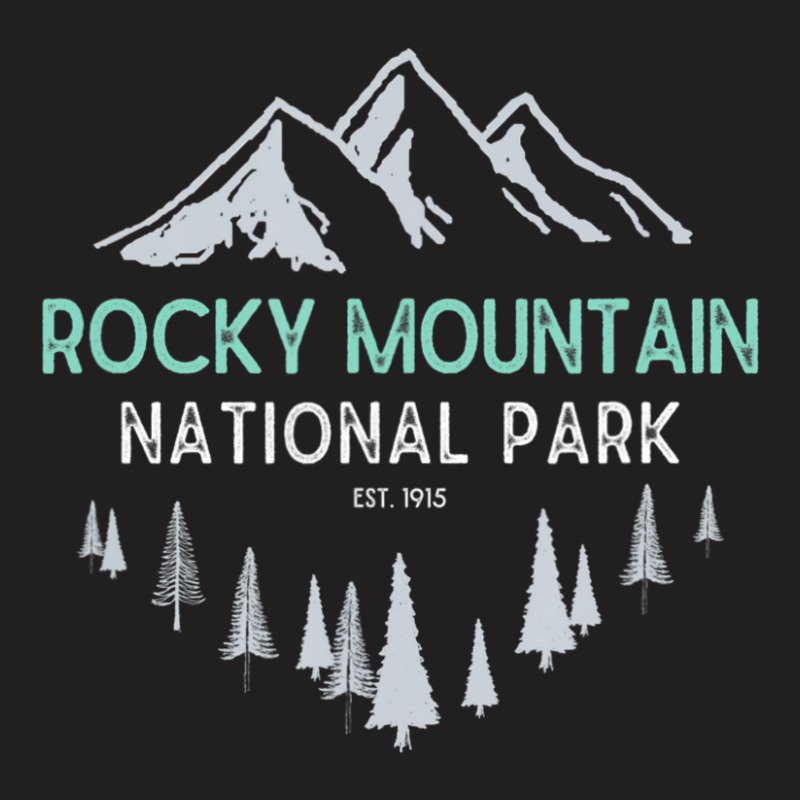 Rocky Mountain Vintage National Park T-shirt | Artistshot