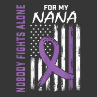 Nobody Fights Alone Nana Alzheimers Awareness American Flag T Shirt Toddler Hoodie | Artistshot