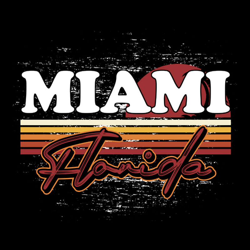 Fl Miami Retro Sunset Summer Florida State Florida Pocket T-shirt | Artistshot