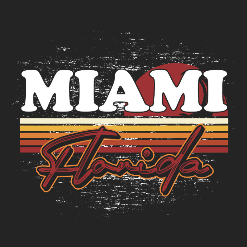 Fl Miami Retro Sunset Summer Florida State Florida 3/4 Sleeve Shirt | Artistshot