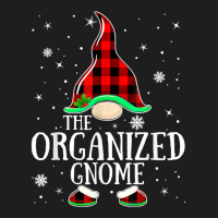 Organized Gnome Buffalo Plaid Matching Family Christmas T Shirt Classic T-shirt | Artistshot