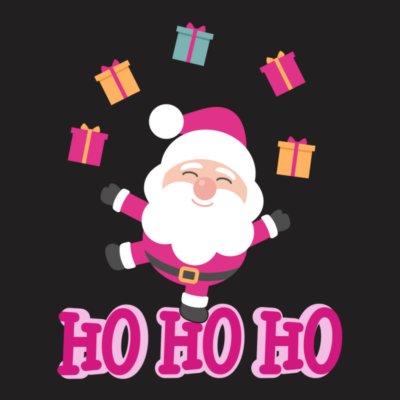 Christmas Pink Santa T-shirt | Artistshot