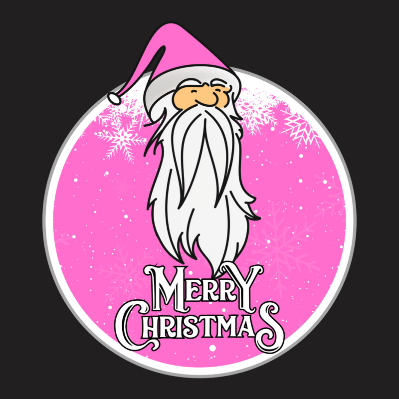 Christmas Retro Vintage Pink Santa Claus Crismas T-shirt | Artistshot