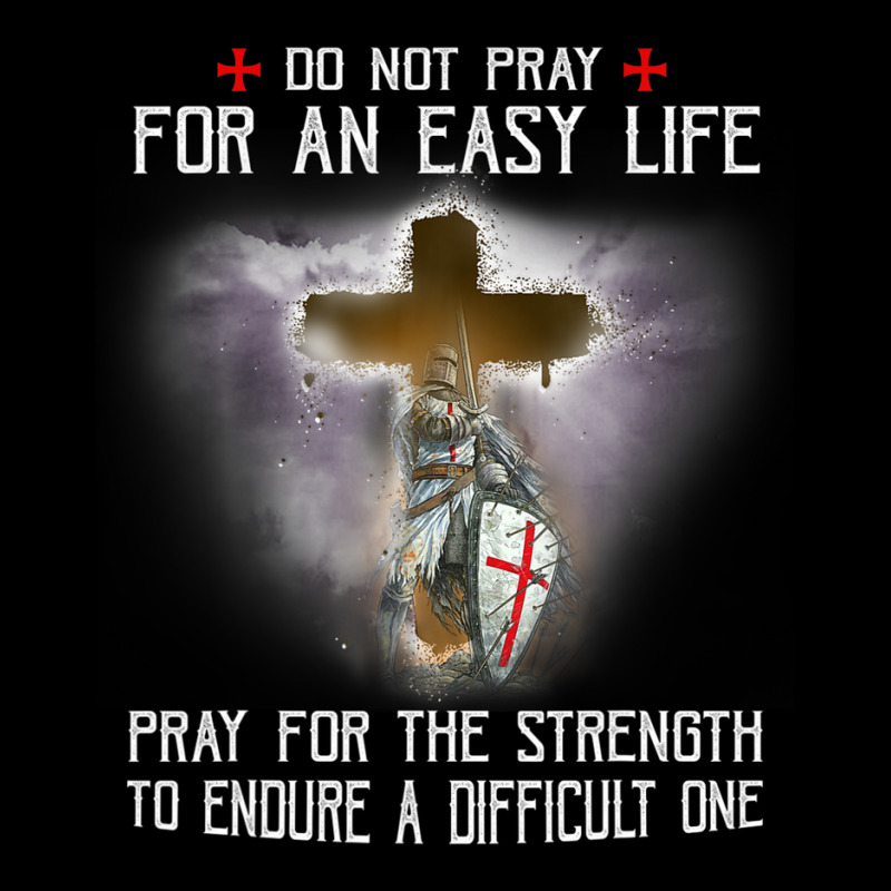 Knight Templar Christian Warrior Of God Pray For Strength Lightweight Hoodie | Artistshot