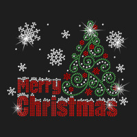 Sparklenation Merry Christmas Tree Bling Rhinestone T Shirt Classic T-shirt | Artistshot