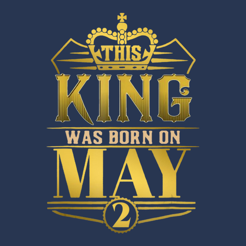 This King Was Born On May 2 Funny Birthday Ladies Denim Jacket by bummercaught | Artistshot