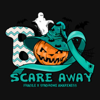 Fragile X Syndrome Awareness - Boo Scare Away Pumpkin Halloween Baby Bibs | Artistshot