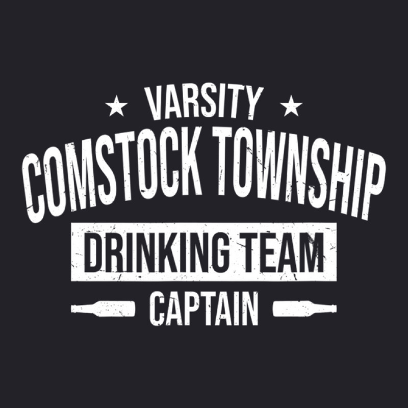 Comstock Township Drinking Team Captain Michigan Beer Lover Unisex Sherpa-Lined Denim Jacket by nahodsehidav | Artistshot