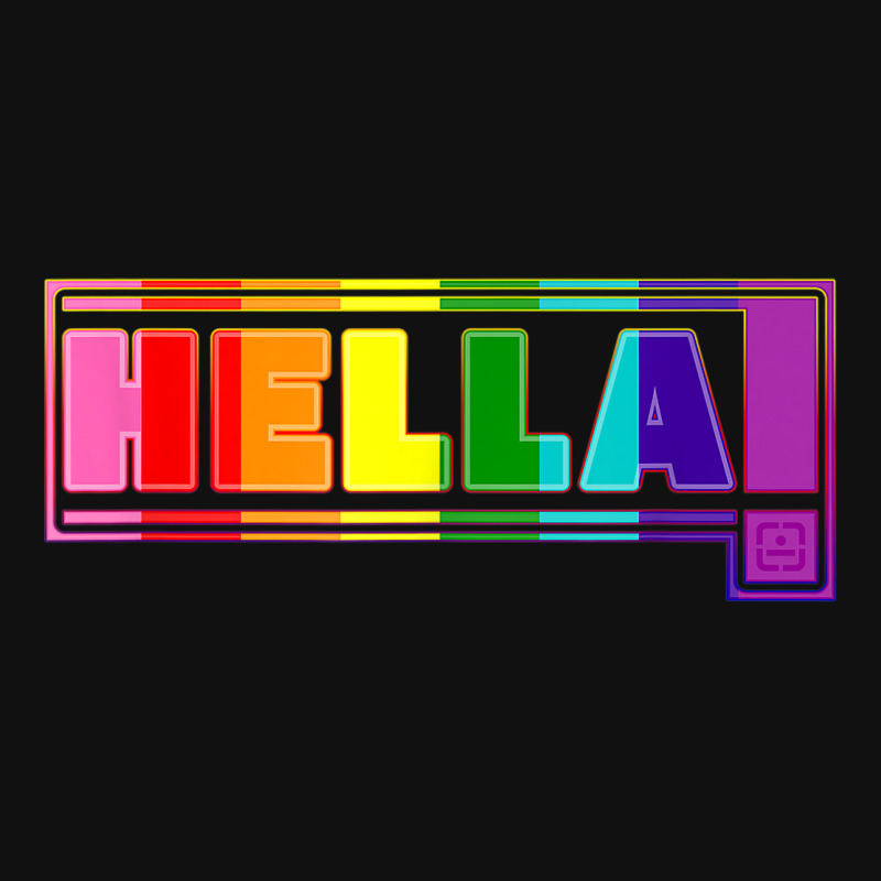 Hella Proud In Rainbow Flag Colors  Lgbt Gay Pride Month  Tshirt Graphic T-shirt | Artistshot