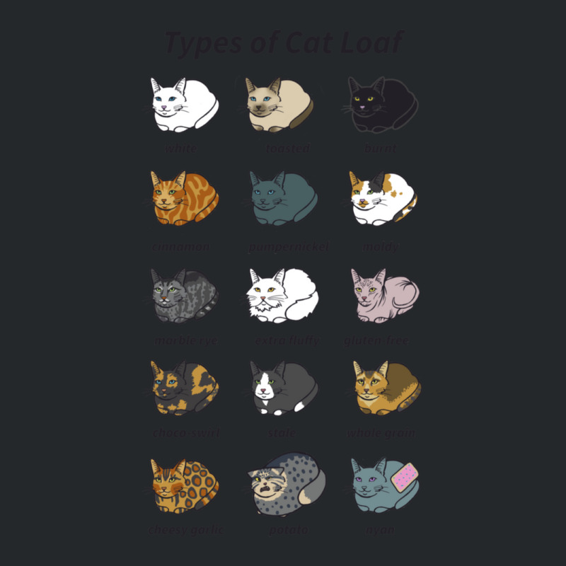 The Types Of Cat Loaf Crewneck Sweatshirt | Artistshot