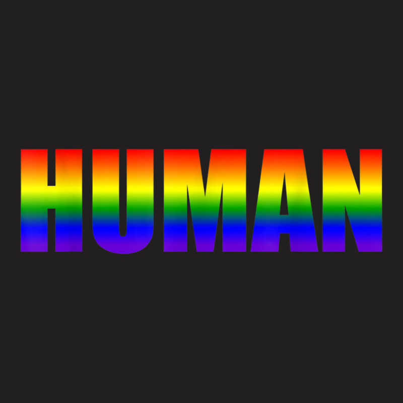 Human Flag Lgbt Gay Pride Month 2019 Transgender Rainbow Tshirt T-shirt | Artistshot