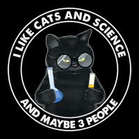 I Like Cats And Science And Maybe 3 People Pocket T-shirt | Artistshot