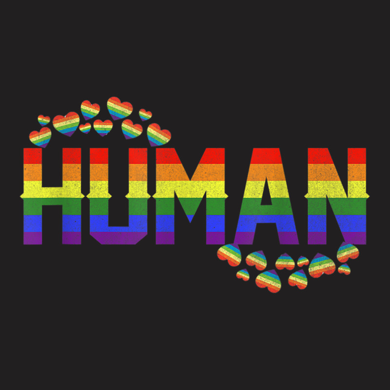 Human Flag Lgbt Gay Pride Month Transgender Tshirt001 T-shirt | Artistshot