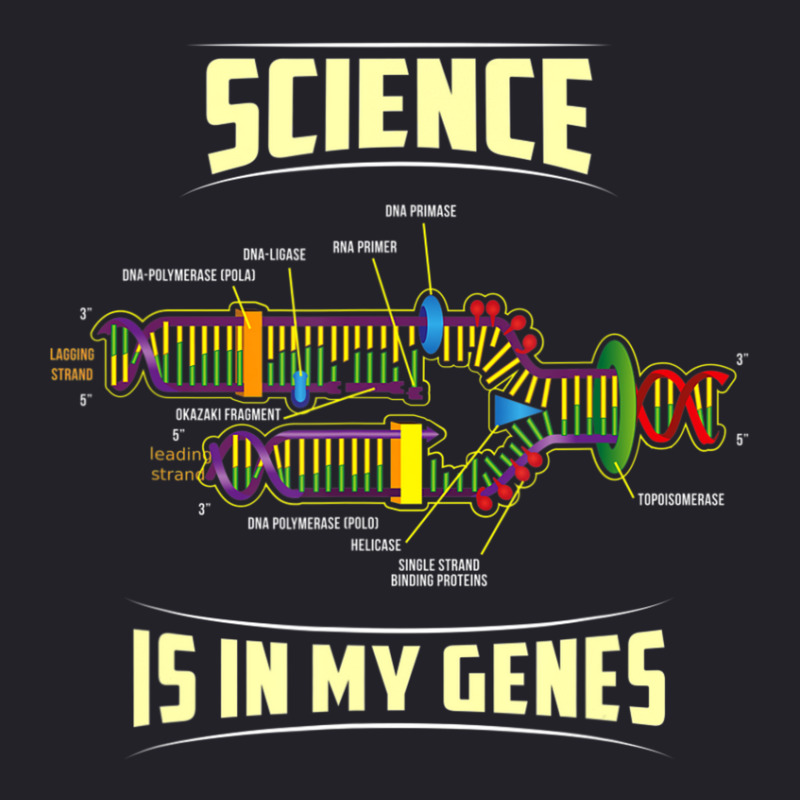 Science Is In My Genes Dna Bio Teacher Nerd Funny Science Unisex Sherpa-lined Denim Jacket | Artistshot