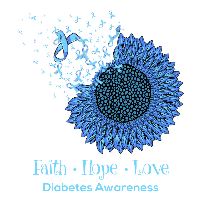 Sunflower Faith Hope Love Diabetes Awareness Diabetic Gifts Long Sleev Zipper Hoodie | Artistshot