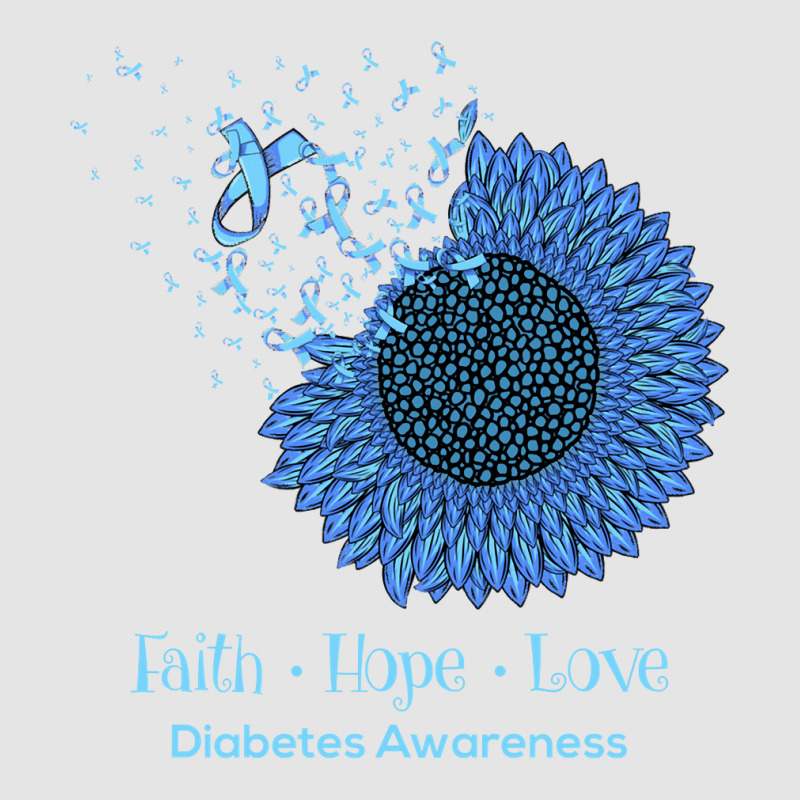 Sunflower Faith Hope Love Diabetes Awareness Diabetic Gifts Long Sleev Exclusive T-shirt | Artistshot