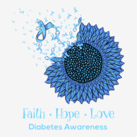 Sunflower Faith Hope Love Diabetes Awareness Diabetic Gifts Long Sleev Pin-back Button | Artistshot