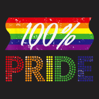 Hundred Rainbow Pride Lgbt Flag Women Love Gift Tshirt T-shirt | Artistshot
