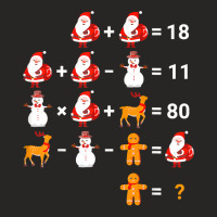 Mathematical Equations Quiz Funny Math Teacher Christmas T Shirt Ladies Fitted T-shirt | Artistshot