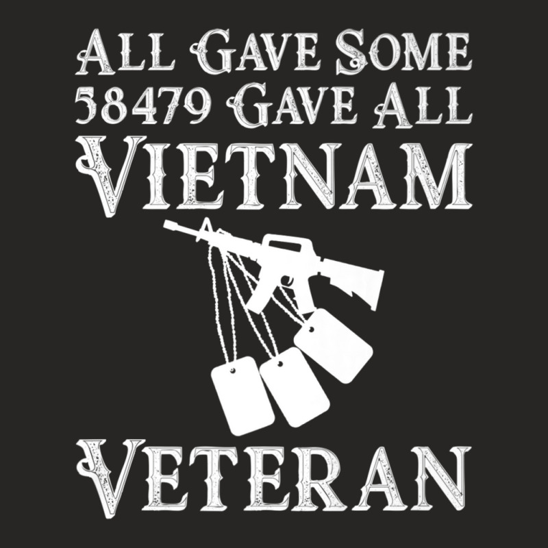 Vietnam Veteran 58479 Gave All Tees Soldiers Men Women Ladies Fitted T-Shirt by bummercaught | Artistshot