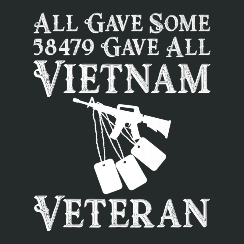 Vietnam Veteran 58479 Gave All Tees Soldiers Men Women Women's Triblend Scoop T-shirt by bummercaught | Artistshot