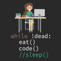 Funny While Dead Eat Sleep Code Coders-m3mr2 Toddler T-shirt | Artistshot