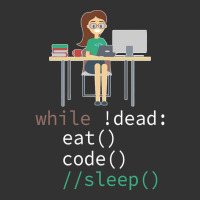 Funny While Dead Eat Sleep Code Coders-m3mr2 Baby Bodysuit | Artistshot