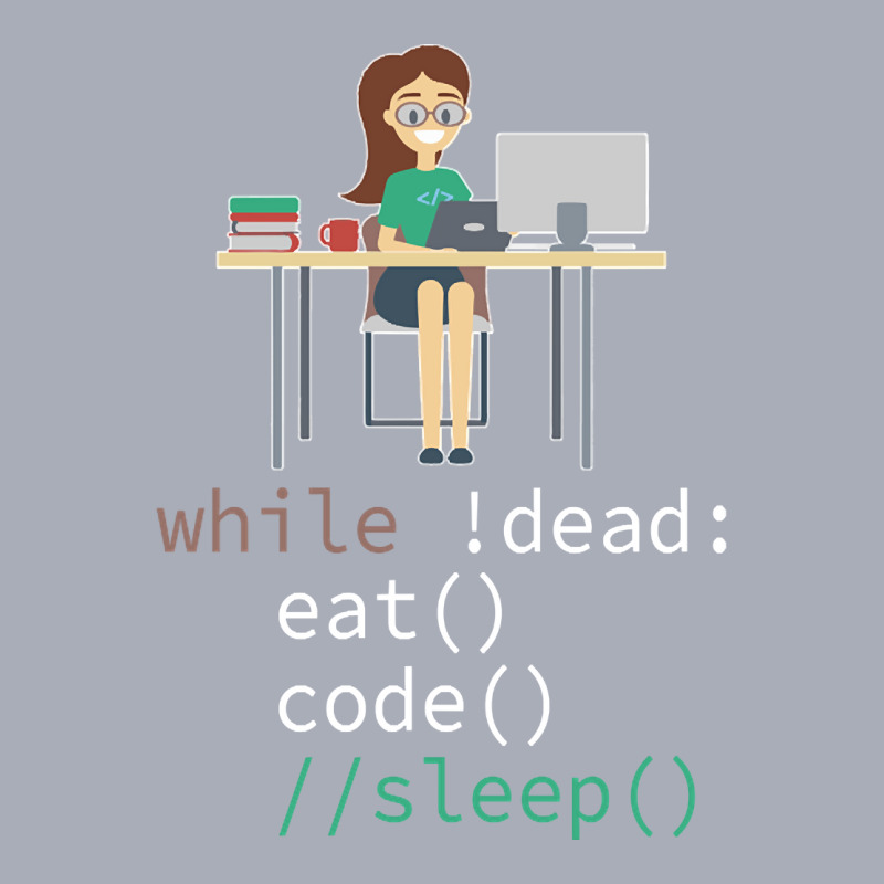 Funny While Dead Eat Sleep Code Coders-m3mr2 Tank Dress by declangreenwood | Artistshot