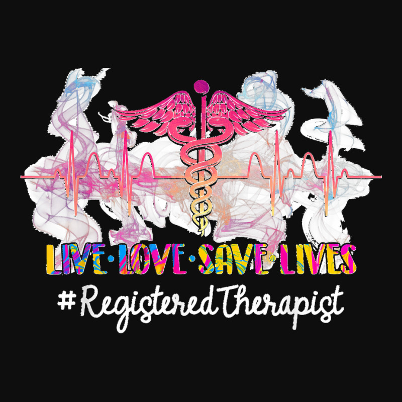 Live Love Save Lives Registered Therapist Heartbeat Nurse Crop Top | Artistshot