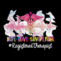 Live Love Save Lives Registered Therapist Heartbeat Nurse Maternity Scoop Neck T-shirt | Artistshot