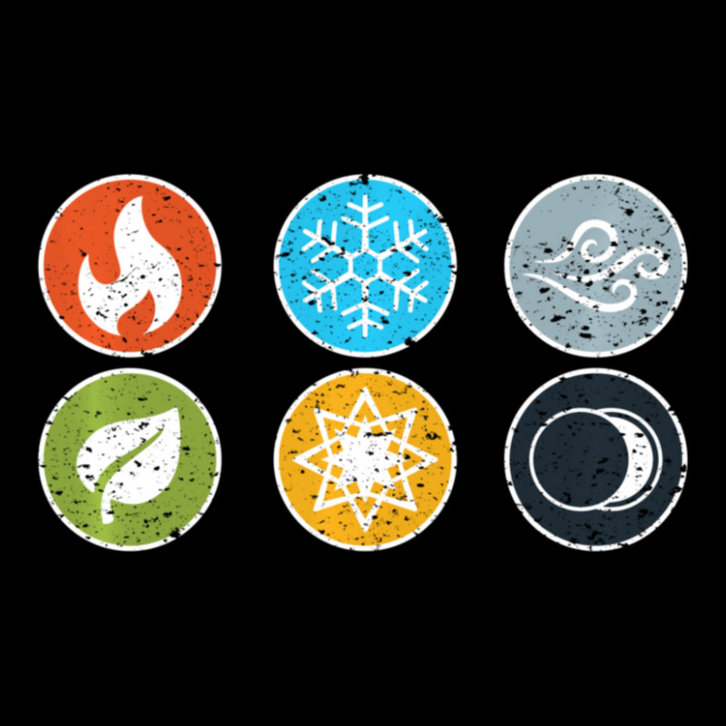 Gloomhaven Elements Symbol Fire Ice Air Earth Light Dark Adjustable Cap by behindcedar22 | Artistshot