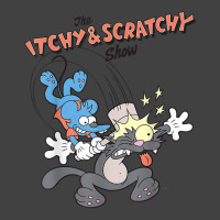 Us The Simpsons Itchy & Scratchy Hammer 01 Heather Grey H T Shirt Vintage T-shirt | Artistshot