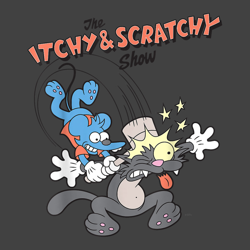 Us The Simpsons Itchy & Scratchy Hammer 01 Heather Grey H T Shirt Vintage T-shirt | Artistshot