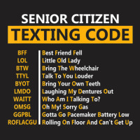 Senior Citizens Texting Code For Grandpa T-shirt | Artistshot