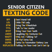 Senior Citizens Texting Code For Grandpa Crewneck Sweatshirt | Artistshot