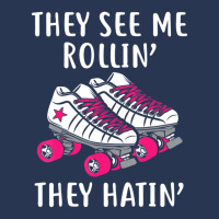 They See Me Rollin Roller Skates Roller Derby Men Denim Jacket | Artistshot